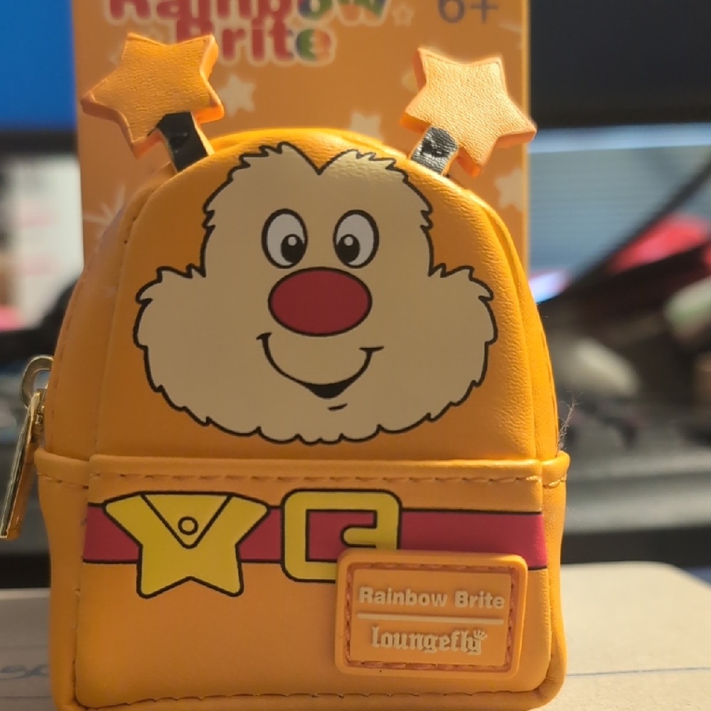 Loungefly Rainbow Brite Starry Mini Backpack - Orange and Red
